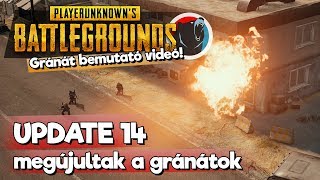 Így változtak a gránátok PUBG-ben! UPDATE 14!