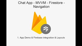 1 . App Demo & Firebase Integration & Layouts | ChatApp - JAVA | MVVM | Firestore |