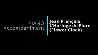 Jean Françaix, L’Horloge de Flore (Flower Clock) PIANO Accompaniment