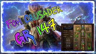 Diablo 3 Season 34 FoH Crusader GR 147 - Rank 32 - Still going strong!!!