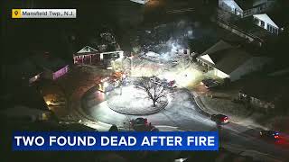 2 found dead after fire breaks out at 55+ community in Mansfield, New Jersey