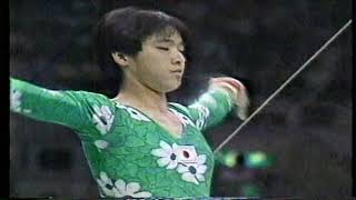 七原由理子（日本）段違い平行棒1988ソウルオリンピック団体規定