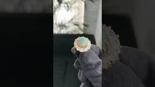 Re-Modelled Vintage Opal and Diamond Cluster Ring