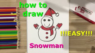 🎄🎅❤️ To Draw Snowman Coloring and Drawing | Learn Colors For Kids | Funny For Kids