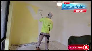 How to paint wall at home with roller ? Watch full video #australia #painter #art #homepainting #vir