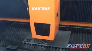 Han's GS Laser 1500watts fiber laser cutting machine for 4mm Carbon Steel Decoration