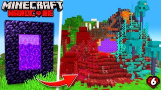I Transformed the NETHER PORTAL In Hardcore Minecraft! (#6)