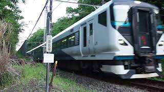 E257系2000番台 宮オオNA-12編成 警笛 特急踊り子66号