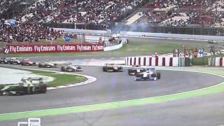 GP2 Sprint Race Barcelona 2013 - Crazy Finish! Johnny Cecotto - what's he doing?