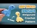 Baby Brontosaurus Dinosaur Amigurumi || Beginner Crochet Tutorial and Pattern - LEARN TO CROCHET