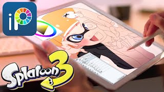 スプラ廃人にiPadで動くイラスト描かせてみた結果ワロタww【スプラトゥーン3/アイビスペイント】