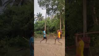 சிலம்பத்தின் பொடிக்குச்சி சண்டை முறை பாடம்.......#silambam #kuthuvarisai #exercise #nagam16