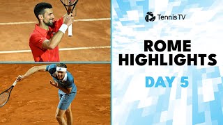 Tabilo Stuns Djokovic; Zverev, Fritz, Shelton & More! | Rome 2024 Highlights Day 5