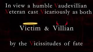 V for Vendetta Kinetic Typography