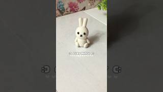 Sculpting Miffy Bunny by handmade clay  :))          #claycharms #clayart #clayartist #handmadeclay