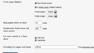 18. Reading settings in Wordpress - Tutorial 18