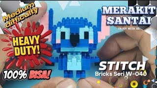 Merakit santai Lego bricks Stitch Seri W-040