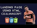 Creating a landing page using HTML, CSS & JavaScript 🔥
