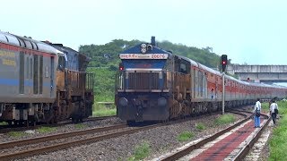 [IRFCA] Single Line Crossing- Brahmaputra Mail crossing with Brahmaputra Mail (Newly LHBfied Trains)