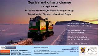 Dr Inga Smith - Sea ice and climate change