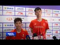 Feng Yanzhe/Huang Dongping on Hoo Pang Ron/Cheng Su Yin: they played with more courage than we did