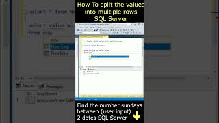How to split the values into multiple rows #sqlserver