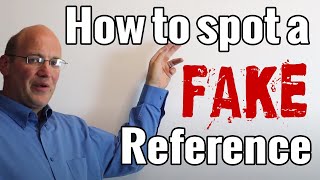 How To Spot A Fake Rental Reference