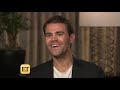 watch paul wesley react to nina dobrev saying they despised each other on vampire diaries exclusive