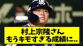 ヤクルト・村上宗隆さん、もうキモすぎる成績に....【なんJ反応】【2chスレ】【5chスレ】