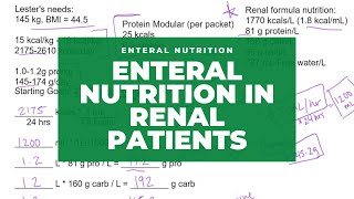 Enteral Nutrition in Renal Patients with Hemodialysis and AKI cases