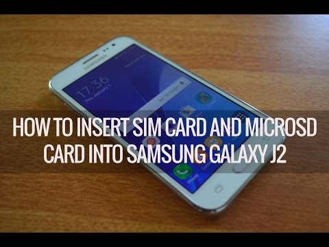 How to Insert SIM Card and Micro SD Card into Samsung Galaxy J2 How to Insert SIM Card and Micro SD Card into Samsung Galaxy J2
