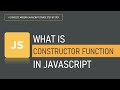 What is Constructor function in JavaScript