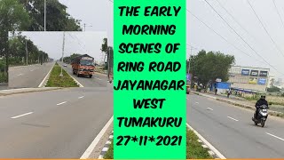 badukina putagalu the early morning scenes of ring road Jayanagar West tumakuru 27112021