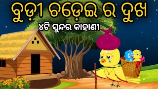 Budhi Chadhei Ra Dukha | Tuni Chidiya Odia Gapa Bird Story Odia Moral Story Tiki Chadhei Cartoon