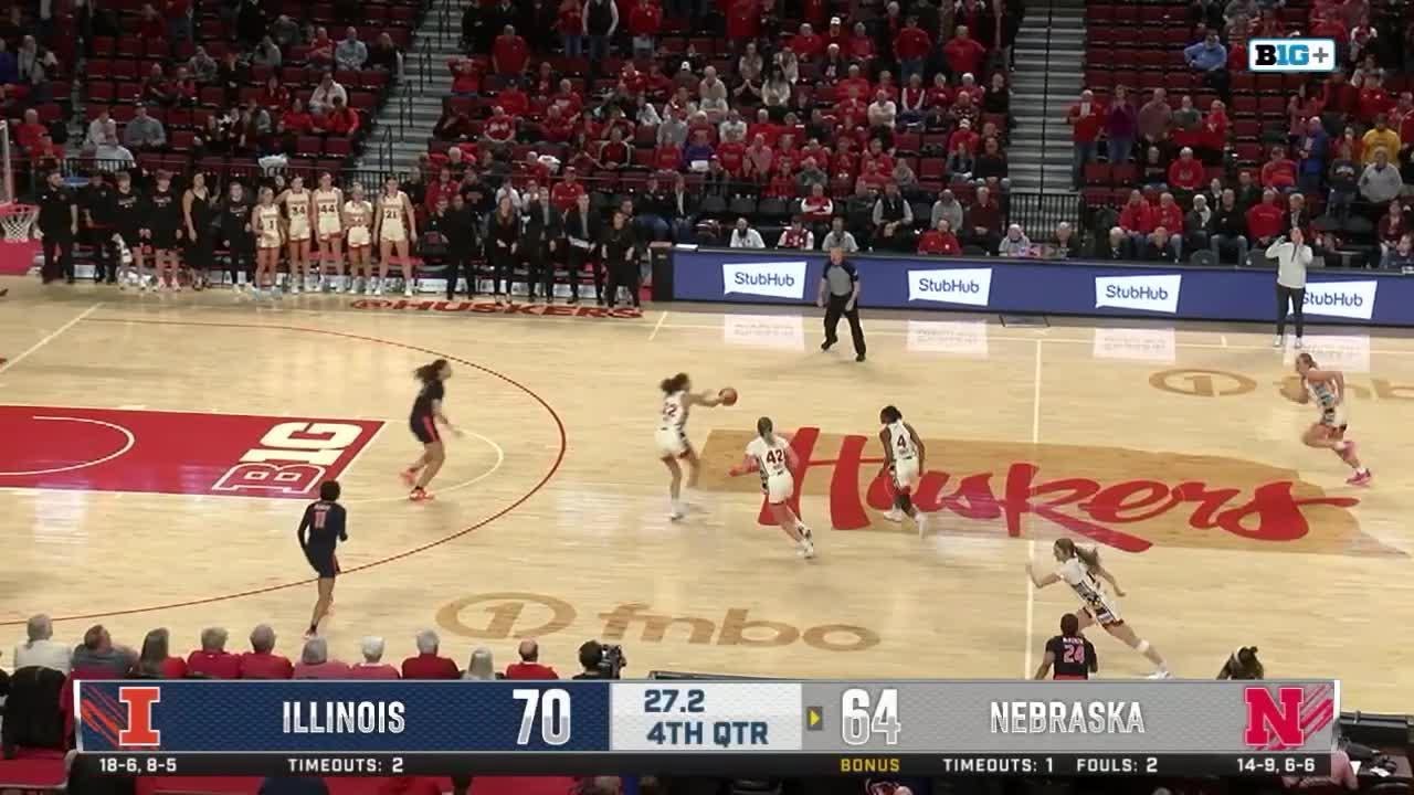 Highlights | Nebraska WBB Vs. Illinois - YouTube