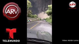 Huyen de la lava durante erupción de volcán de Fuego | Al Rojo Vivo | Telemundo