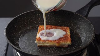 Milk Toast Recipe | 5 Mins Bread Milk Dessert Recipe | Yummy