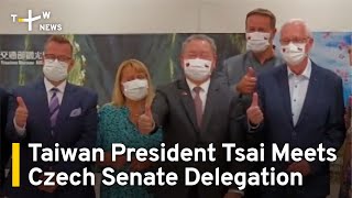 Taiwan President Tsai Meets Czech Senate Delegation | TaiwanPlus News