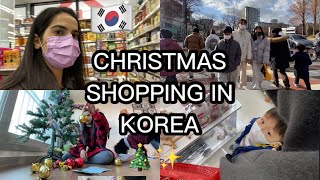 🇰🇷CHRISTMAS SHOPPING IN KOREA | vlog 💕🎅 I spent 4000 rupees 🥲