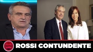 Rossi BANCÓ FUERTE a Alberto y Cristina   y le cantó la posta a todos
