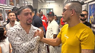 DANNY GARCIA & JOSE BENAVIDEZ EMBRACE EACH OTHER AFTER FIGHT; GIVE EACH OTHER BIG RESPECT