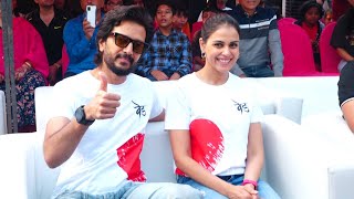 Riteish Deshmukh and Genelia Deshmukh attend the Malad Masti | CCL