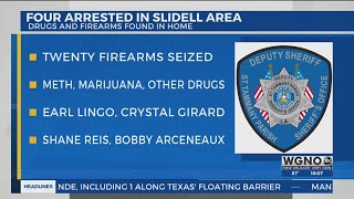 St. Tammany deputies arrest four accused of possessing illegal firearms, drugs