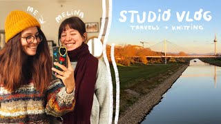 Travels and Knitting ✿ Studio Vlog