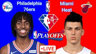 Game 4 NBA Playoffs Miami Heat at Philadelphia 76ers   NBA Live Scoreboard Interga
