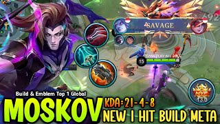 MOSKOV NEW 1 HIT BUILD & EMBLEM DAMAGE BRUTAL AUTO SAVAGE - BUILD TOP 1 GLOBAL MOSKOV