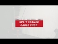 Split Stance Cable Chop