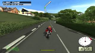 60 km TT Course on Joey Dunlop's Honda VTR 1000. TT Superbikes Legends (PS2)