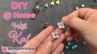 How to Make Earrings Using the Cymbal Earring Posts