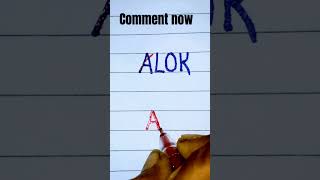 Alok name #logo #viral #shots